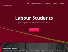 Tablet Screenshot of labourstudents.org.uk